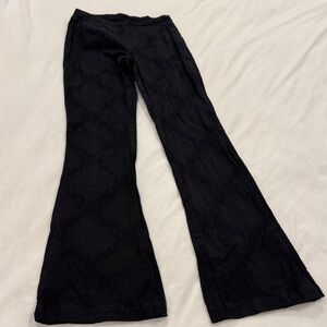 NEW Free People Patterned Black Flared Pants